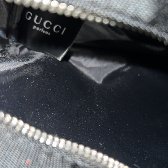 Gucci perfume cosmetic bag black new - Picture 3 of 3